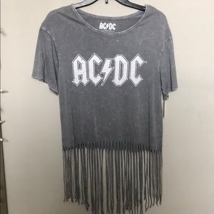 AC/DC top with fringe bottom
